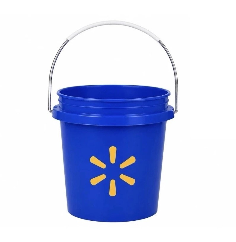 Walmart Blue Mini Bucket without Lid ~ Blue ~ 0.4 Quart Blue Bucket Yellow Star gallery