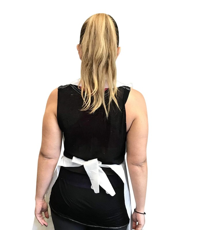 100 Count Bib Style Disposable Poly Aprons, Individually Wrapped, 28 x 46 Inc... gallery