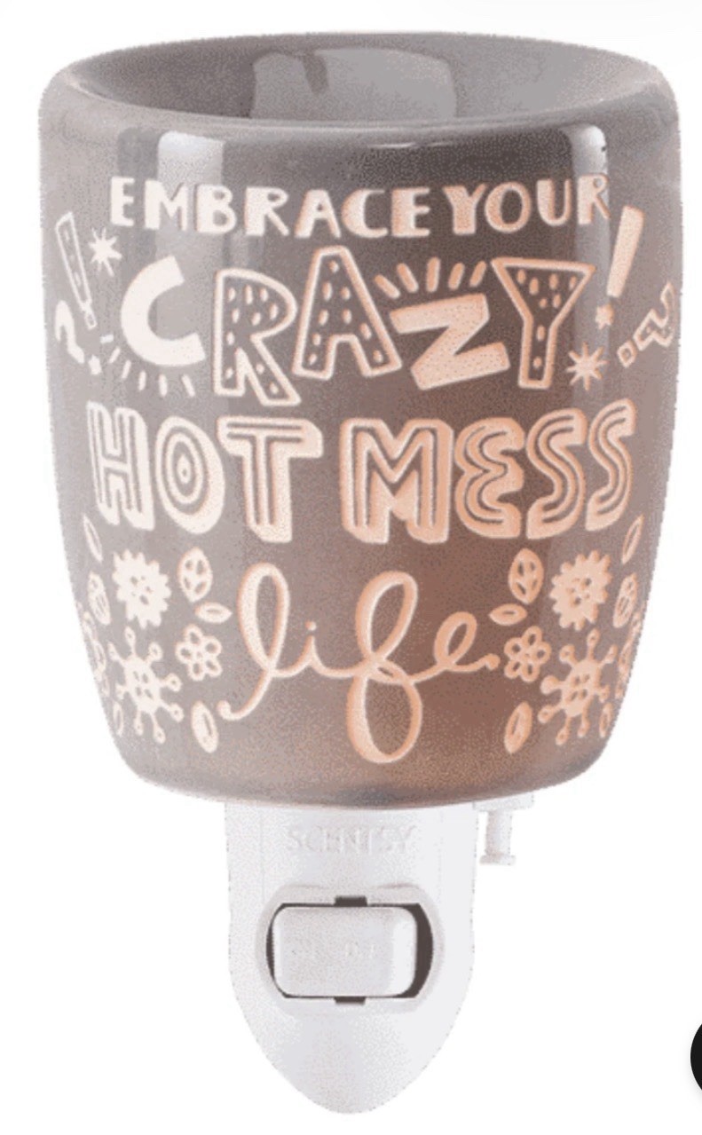 Scentsy Wall Plug-In Warmer with Embrace Your Crazy Hot Mess Life Design gallery