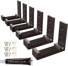 6 Pack Wall Hooks For Hanging Folding Coat Heavy Duty Mounted Hangers Key Towel