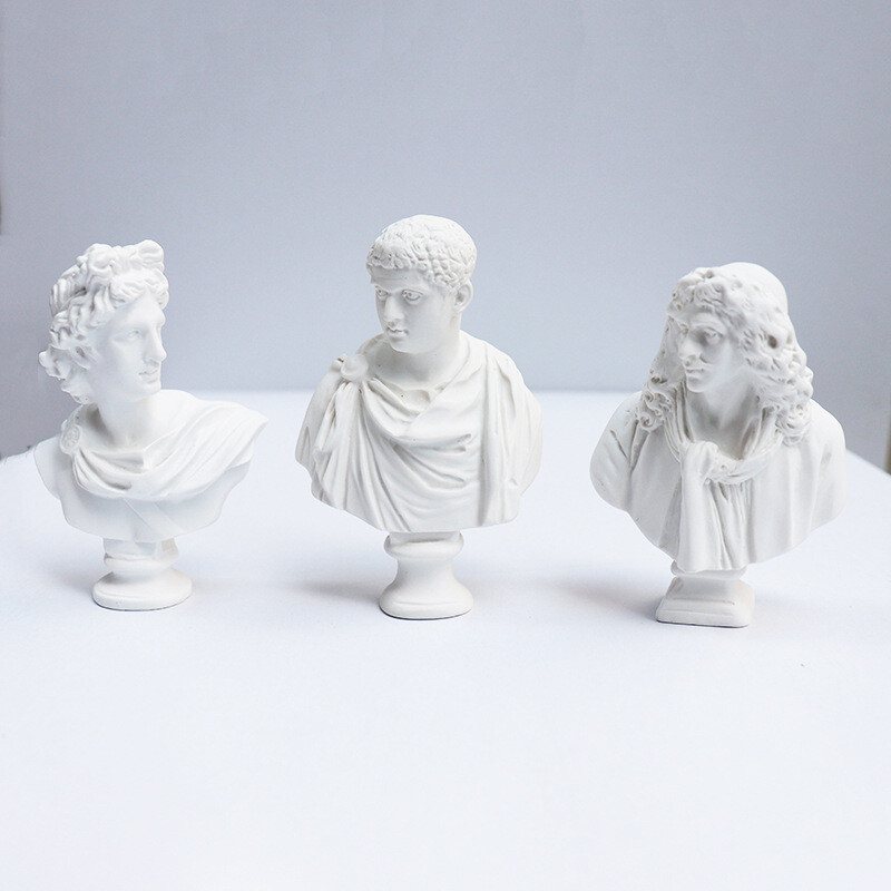 Dollhouse 1/6 Scale Plaster Statue Figure Statue Miniatures Resin Accessories gallery