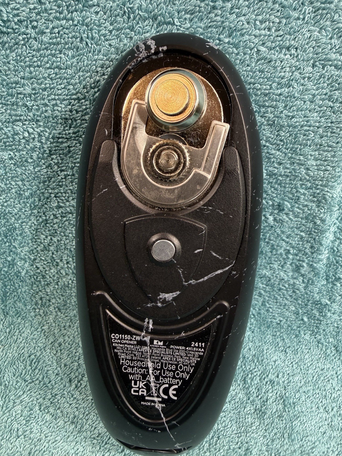 Kitchen Mama Smooth Edge Can Opener Marble Black gallery