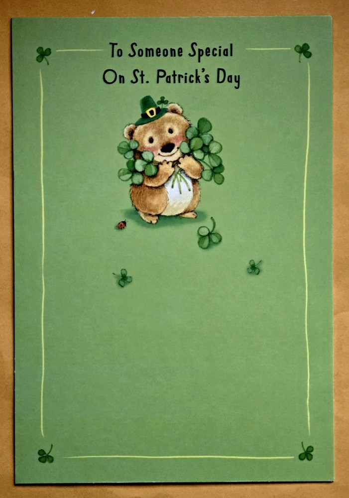 "To Someone Special" Happy St. Patrick's Day Greeting Card (+ Envelope 5x7").