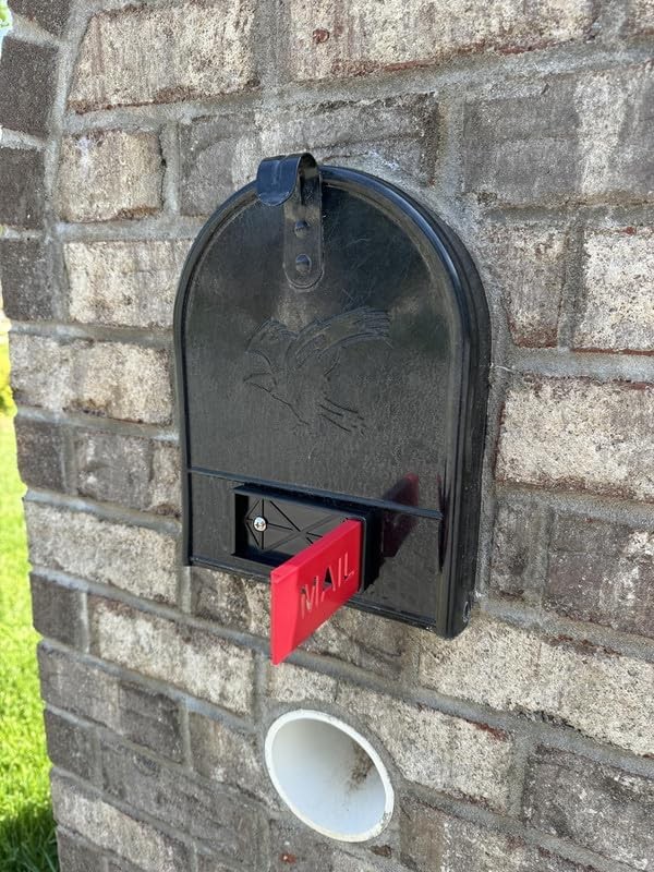 Brick Mailbox Flag - Red All Weather Plastic Flag Kit for Brick or Stone Fron... gallery