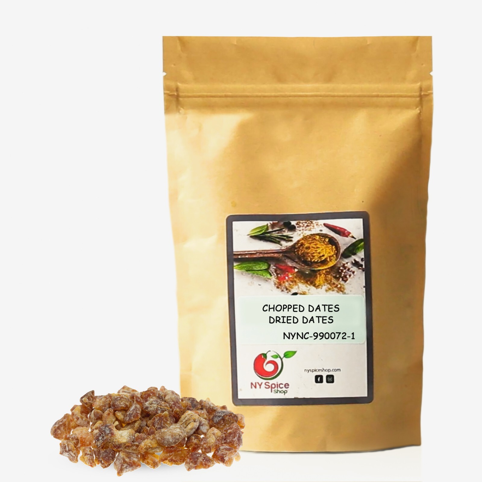Chopped Dates (Dices), Dried Dates High Quality Item Weight 1lb-5lb gallery