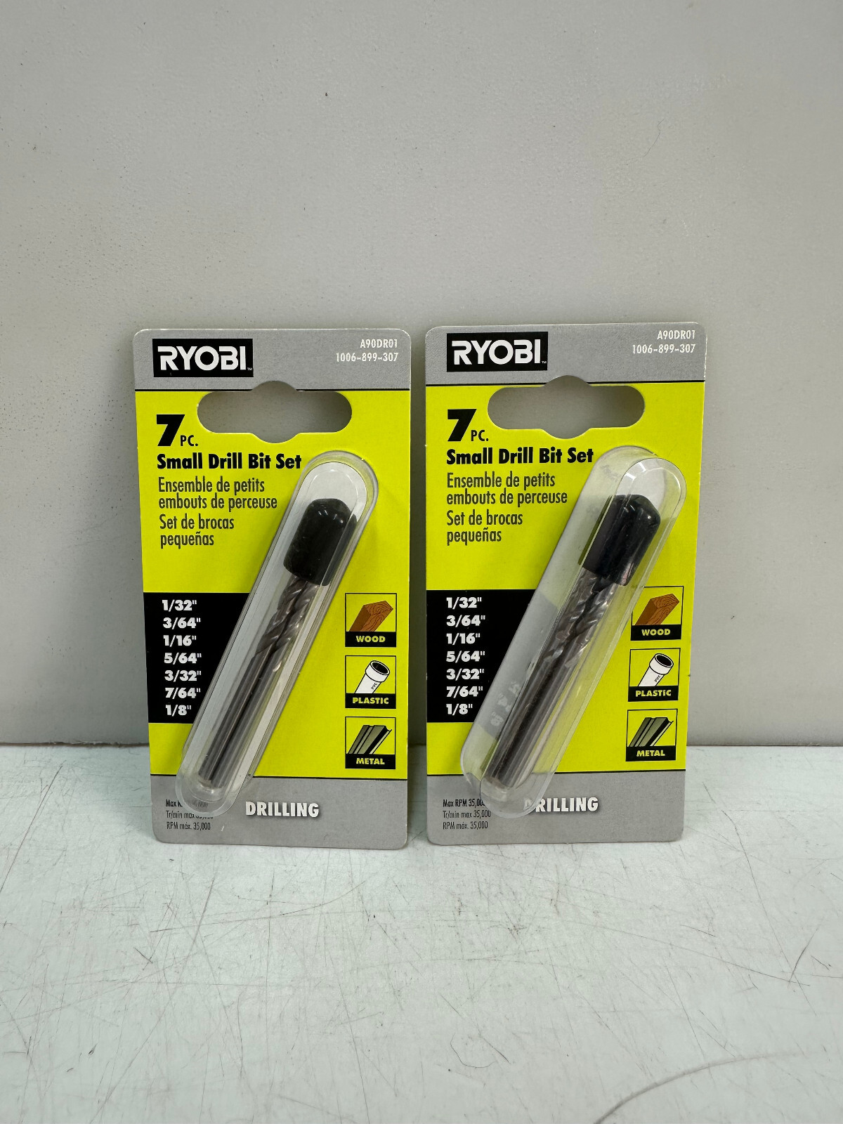 (2) RYOBI Rotary Tool 7-Piece Drill Bit Set (For Wood, Metal and Plastic) gallery