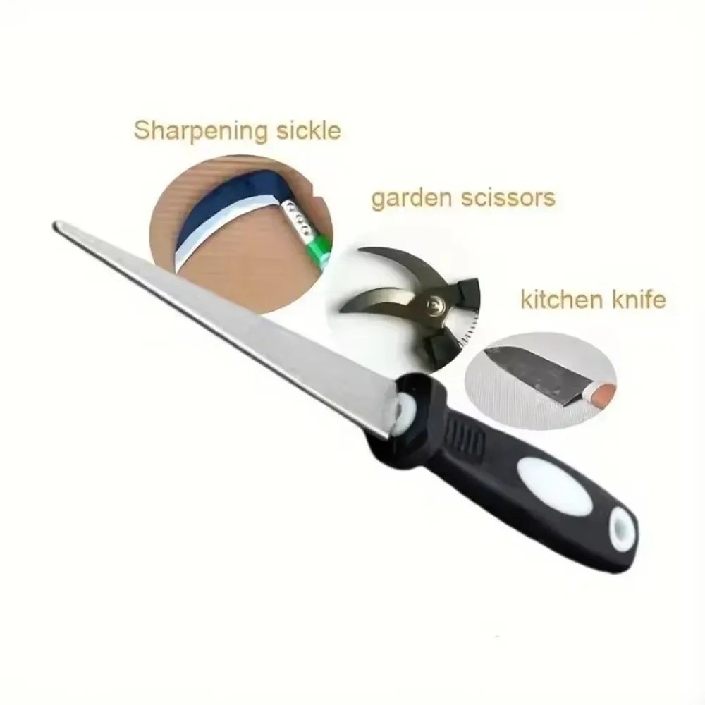 Double-Sided Diamond Sharpener Flat Curved Metal File for Scissors & Garden gallery