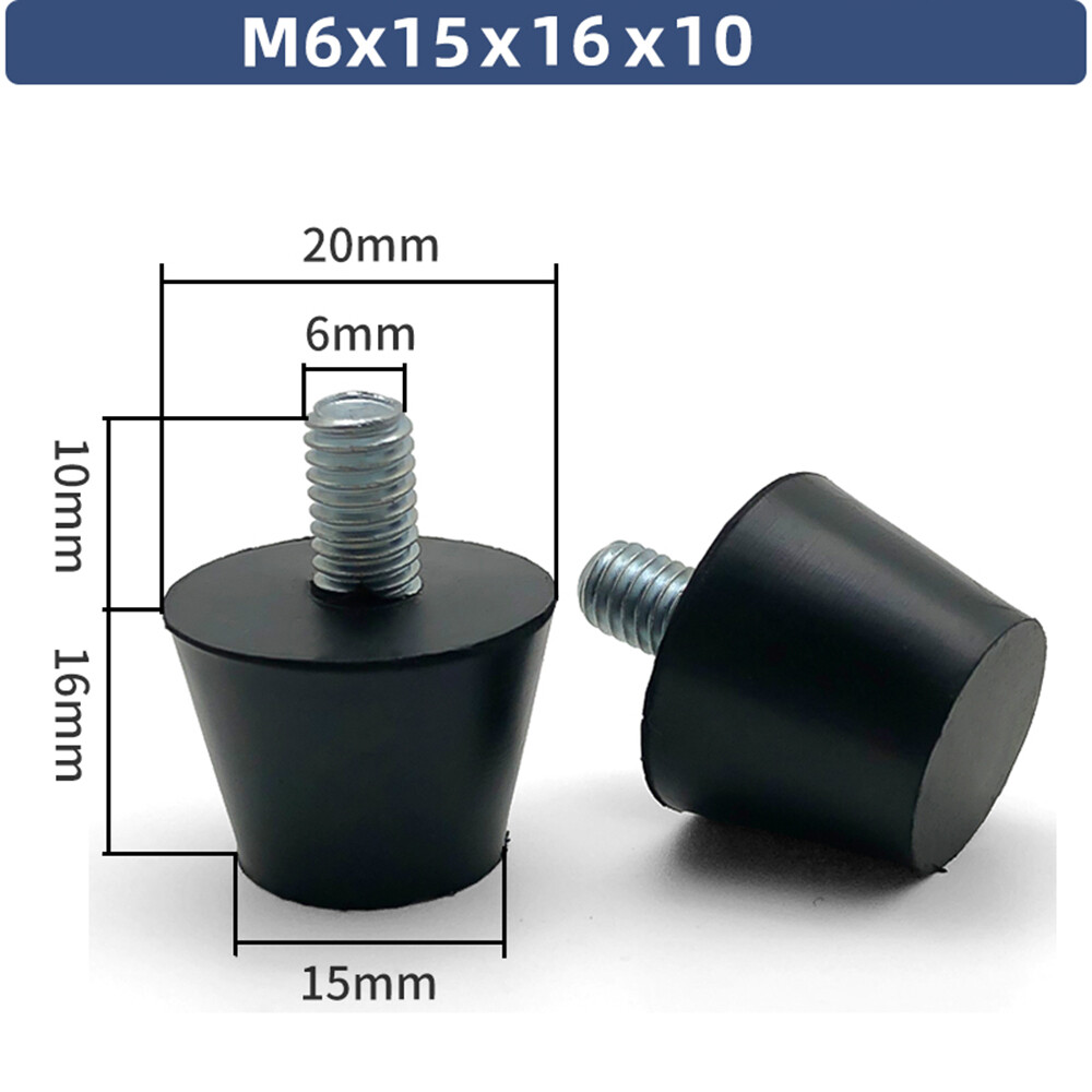 M6 M8 M10 M12 Adjustable Rubber Foot Screw Bolt Leveler Machine Furniture Foot gallery