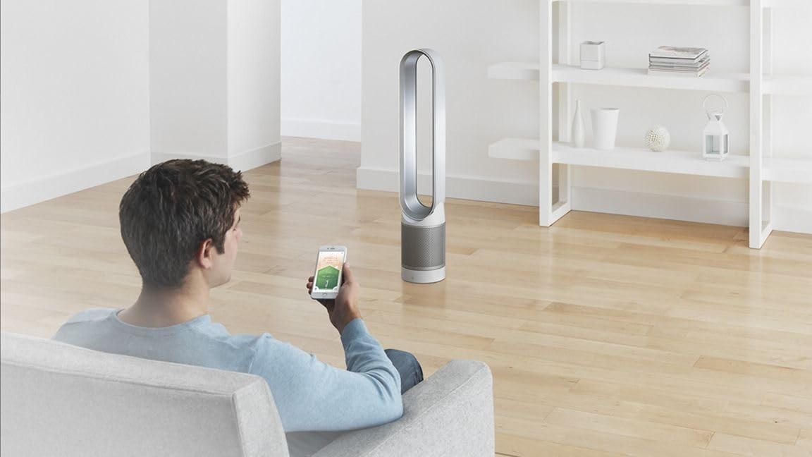 Dyson Pure Cool Link TP02 Wi-Fi Enabled Air Purifier White/Silver gallery