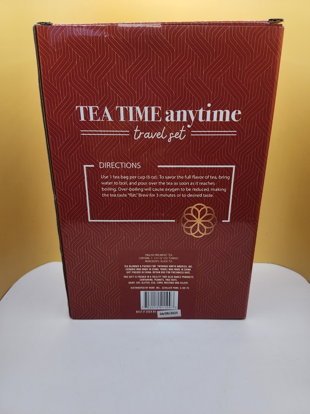 Twinings Tea Time Anytime Travel Set Stainless Steel Tumbler Ceramic Mug Tea gallery