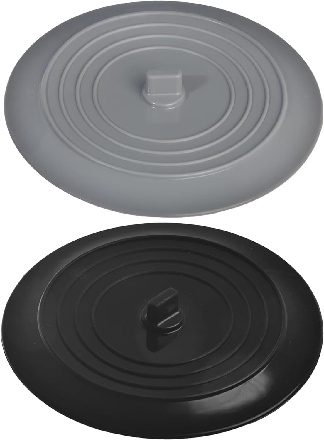 2 Pack Black And Gray 6 Kitchen Sink And Bathtub Stoppers Set For Standard Kitc gallery