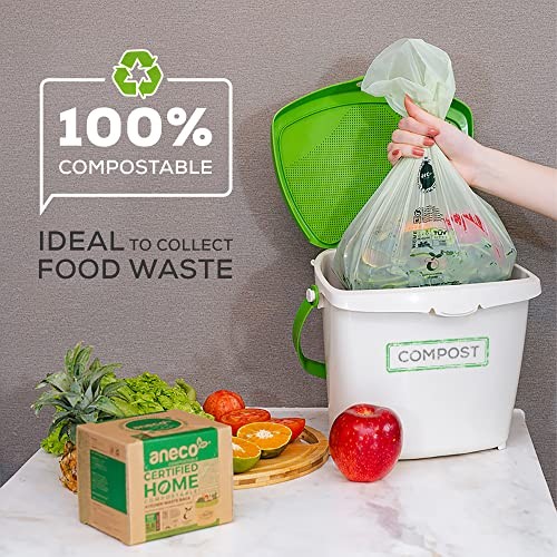 (Include 10 Bonus Bags) 100% Compostable 2.6 GAL (Flat Top Bags, 100 Count) gallery
