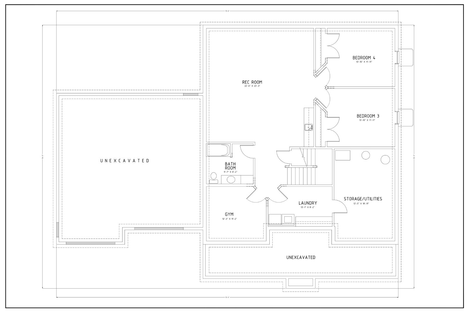 Ranch Home Plan - 5 Bedroom 3 Bath gallery