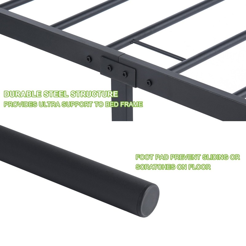 Twin/Full/Queen Metal Bed Frame Platform Mattress Foundation Headboard Footboard gallery