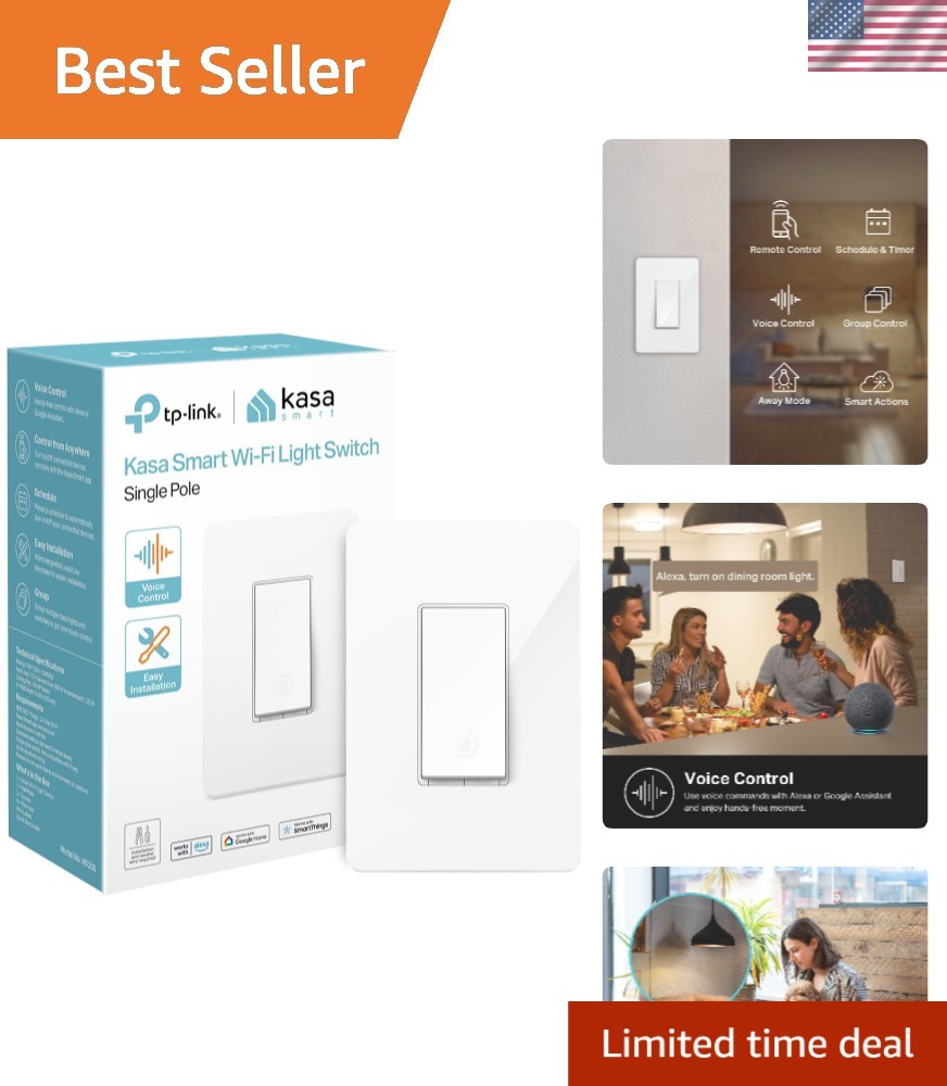Wi-Fi Enabled Light Switch with Voice Control - Easy App Setup, No Hub Needed gallery