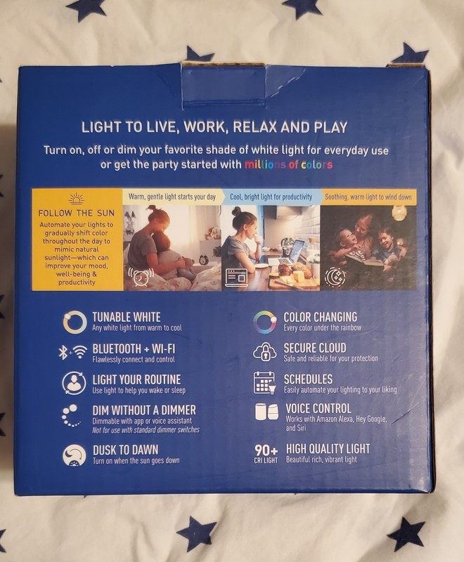 Cree Lighting Connected Max A21 Smart LED Bulb 2-Pack 15W 1600lm RGB gallery