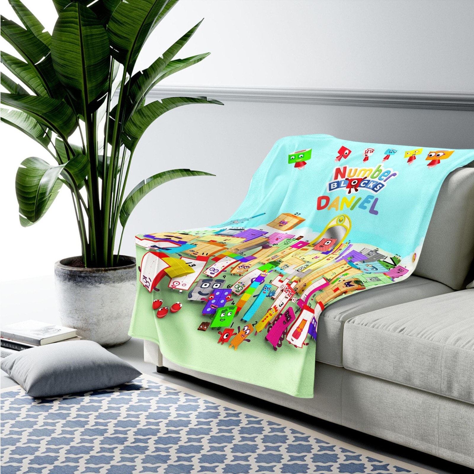 Personalized Numberblocks Quilt Blanket, Numberblocks Kids Blanket, Numberblocks gallery