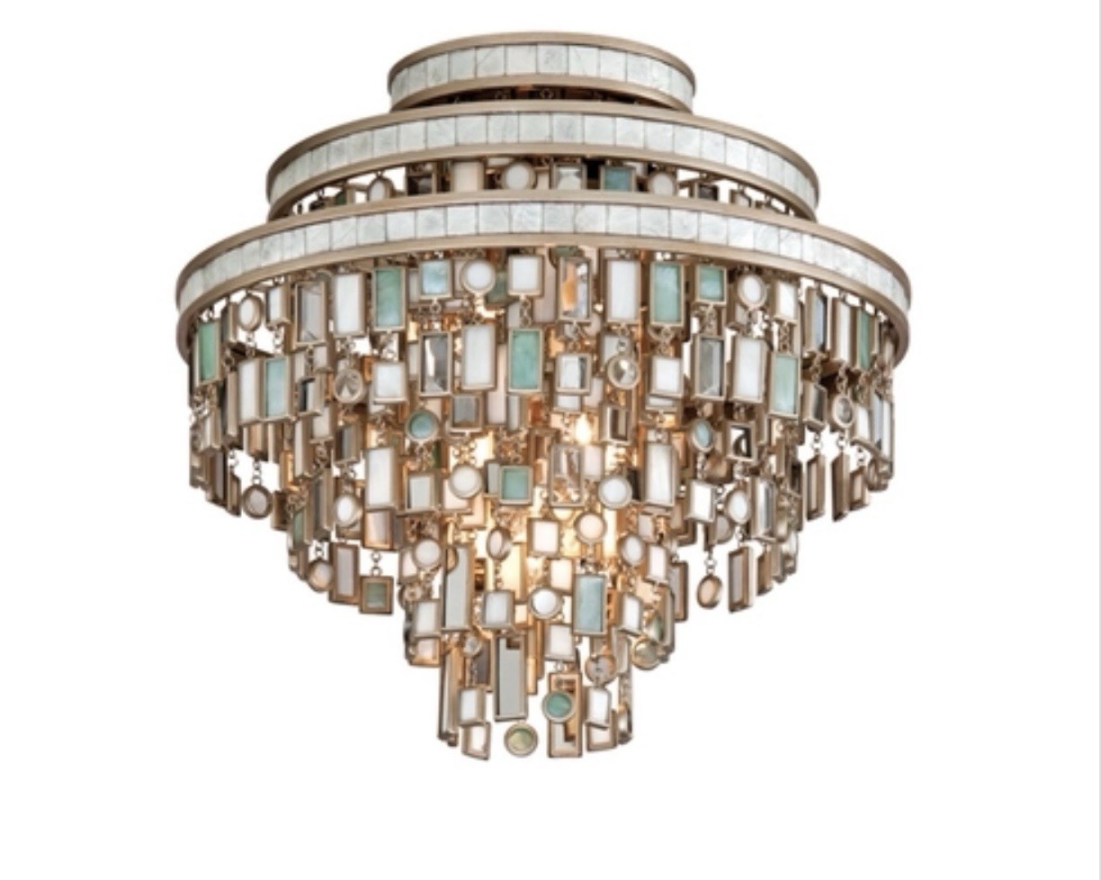 Dolcetti 3-Light 142-33-CPL Champagne Leaf 18L x 18W x 16H gallery