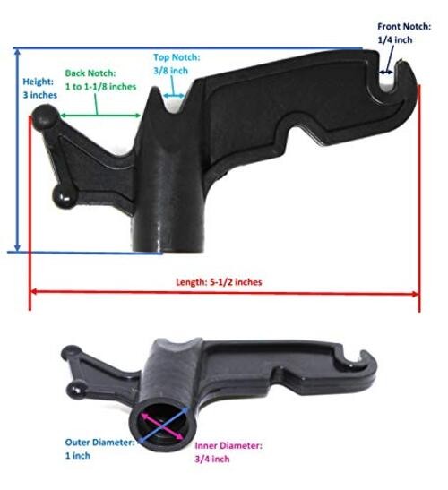 JSP Manufacturing Multi-Purpose Plastic Utility Hook Screw On Pole 2 Black gallery