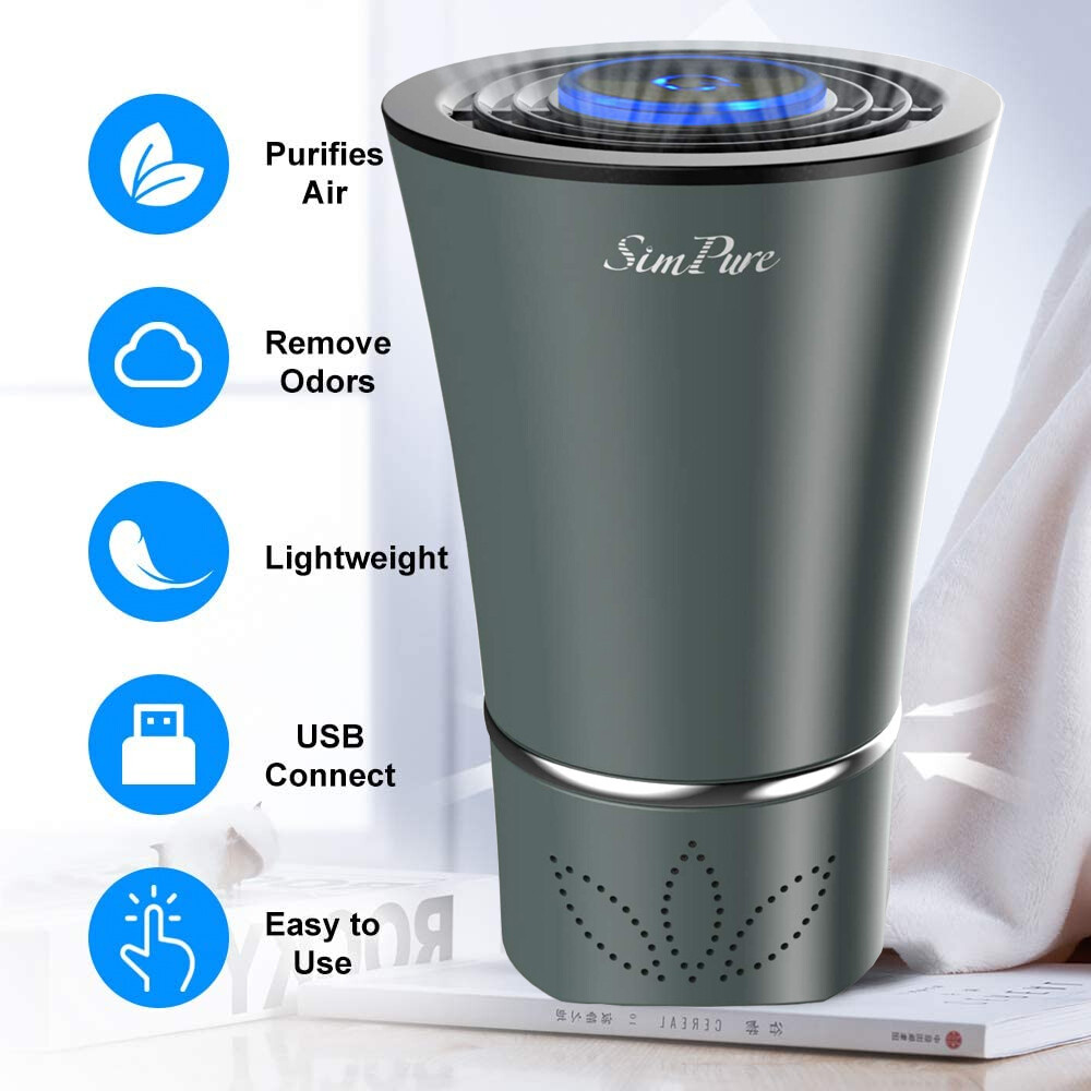 10Ft² Small Room Air Purifiers for Allergies Pets Hair Odor, H13 True HEPA gallery
