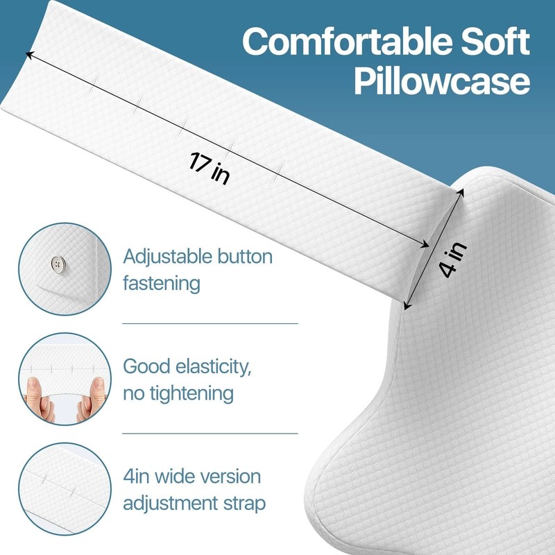 Memory Foam Knee Pillow for Side Sleepers, Adjustable Leg Support for Alignment gallery