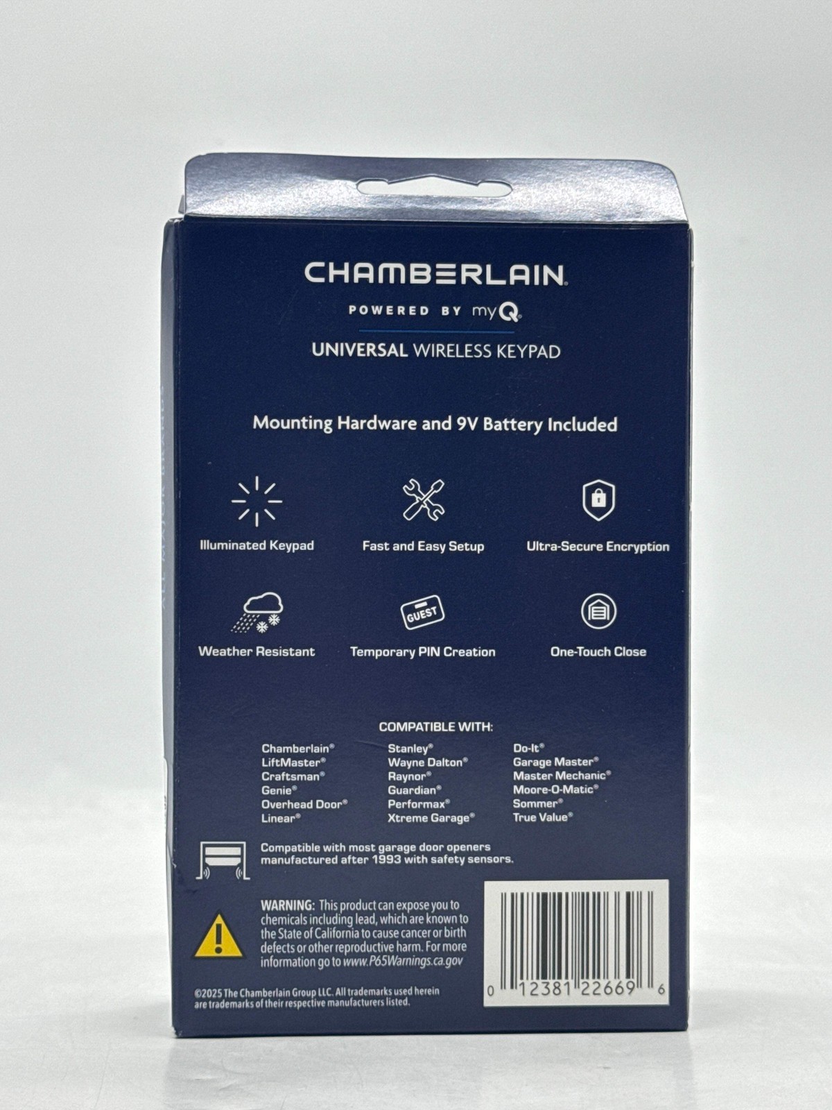 Chamberlain Universal Wireless Garage Door Keypad powered by myQ CHU48 gallery