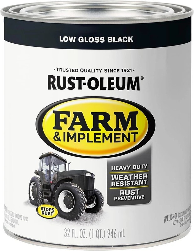 Rust Oleum Specialty Farm Implement Low Gloss Black Paint Quart Pack Of 2 gallery