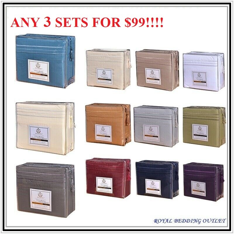 ROYAL BEDDING ANTIMICROBIAL 2500 BAMBOO COLLECTION - FREE FAST SHIPPING!!! gallery