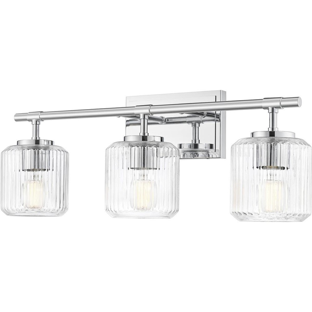 ZLite 75153VCH Landon 3 Light Bath Vanity9 Inch Tall and 24 Inch Wide