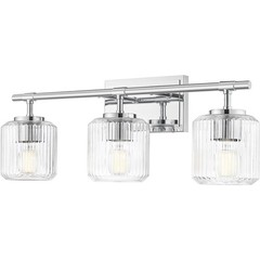 ZLite 75153VCH Landon 3 Light Bath Vanity9 Inch Tall and 24 Inch Wide