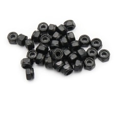 100pcs Nylon Insert Hex Lock Nuts, 10# 24 Inch Lock Nuts, 304 Stainless Steel…