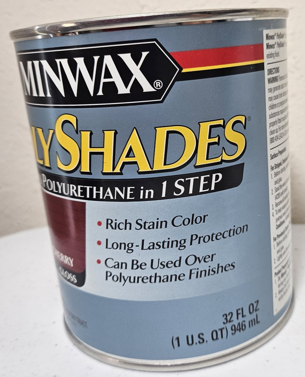 Minwax PolyShades Wood Stain + Polyurethane Finish 1 Quart Natural Cherry Gloss gallery