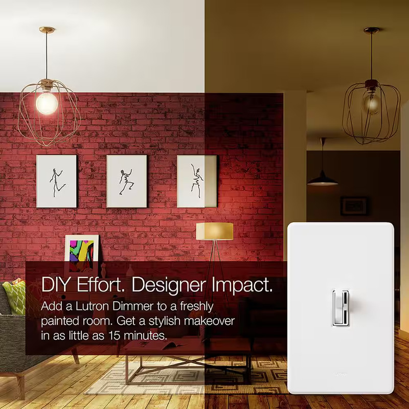 Toggler LED+ Dimmer Switch for Dimmable LED Bulbs, 150W Led/Single-Pole or 3-Way gallery