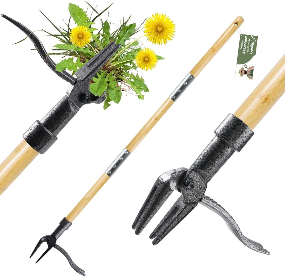 Weeder Puller Tool Stand Up Weed Tool with Long Handle Garden Weed Remover Tool