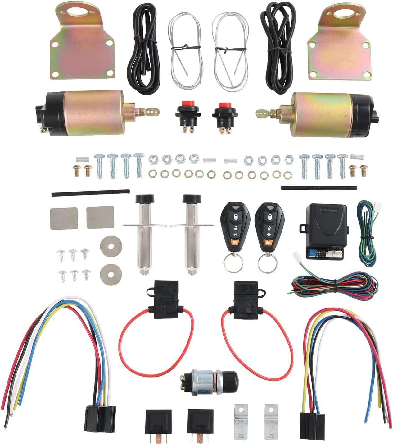 Shaved Handle Door Popper Kit 2 Door Kit with Remote ONE SET 85 Lb gallery