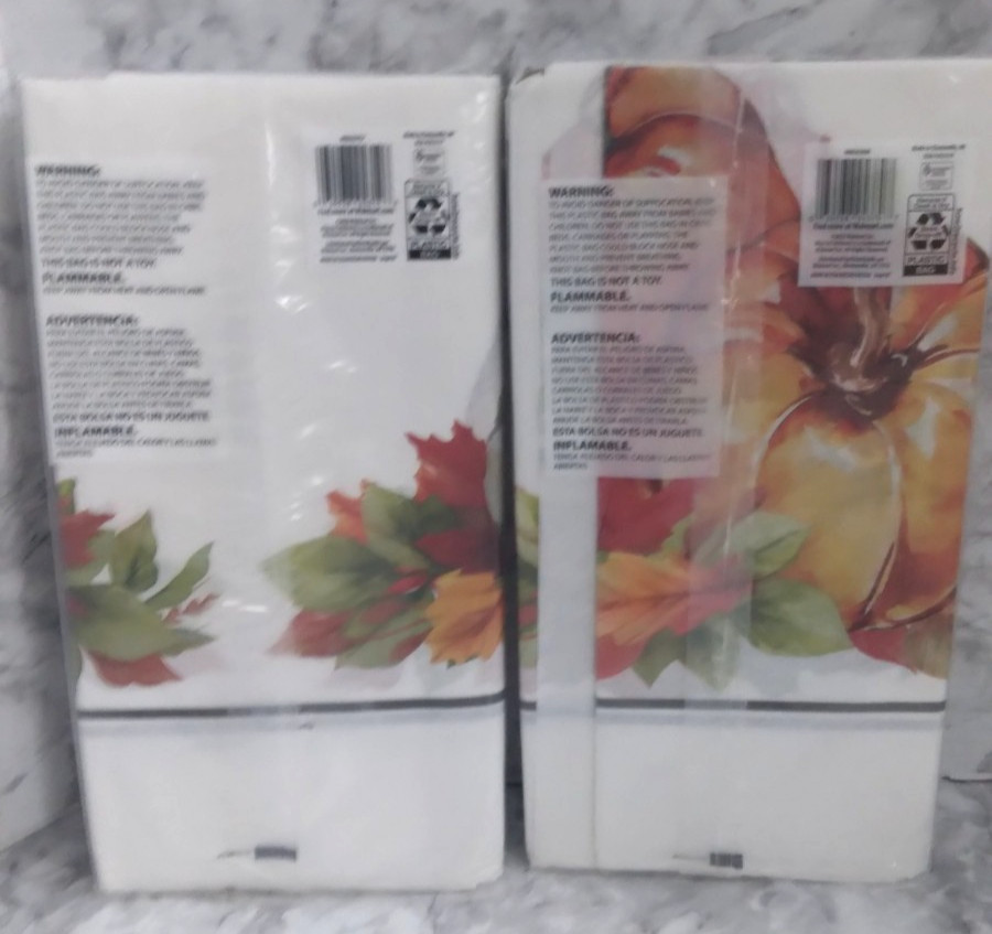 2 Thanksgiving Paper Table Cover 54 in. x 88 in. Rectangle gallery