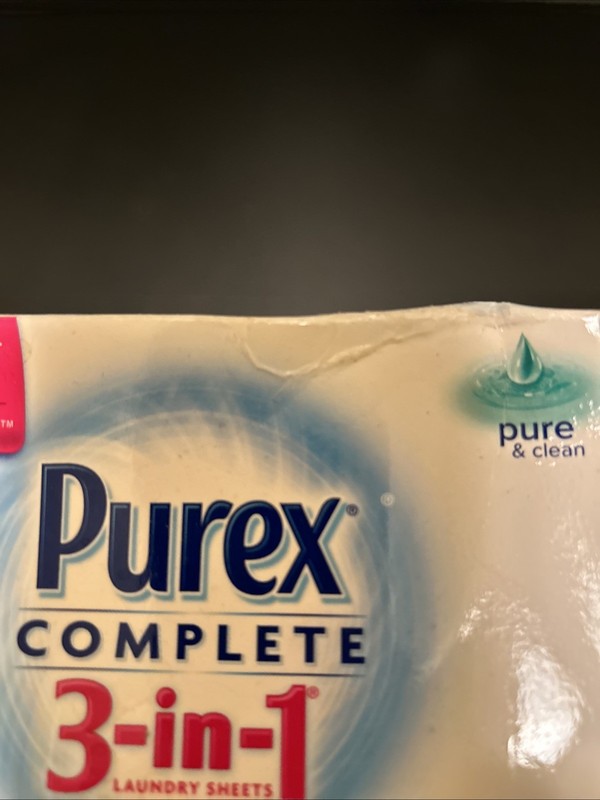 Purex Complete 3 in 1 Laundry Sheets Pure & Clean 38 Loads SEALED CONTAINER gallery