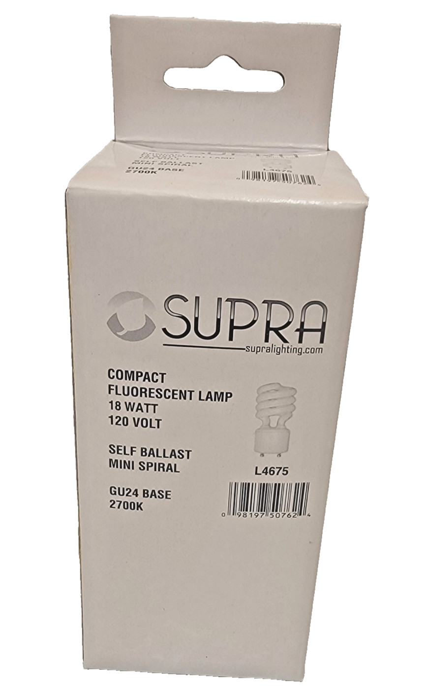 Supra (6 Pack) GU24 Mini Spiral 18W gallery