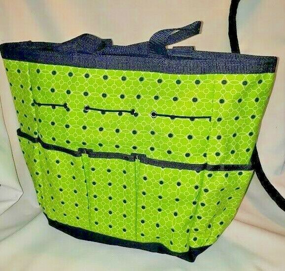 Foldable Picnic or Garden Bag in Green and Blue, Heavy Duty gallery