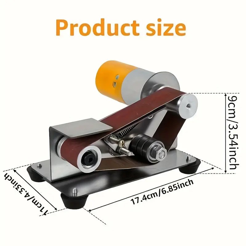 Mini Electric Grinder Belt Sander Polishing Grinding Knife DIY Sharpener Machine gallery