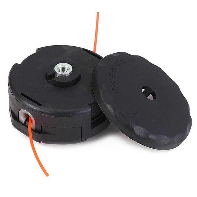 2 x Trimmer Head Black Accessory Universal Easy Installation Weeds Eater Head gallery