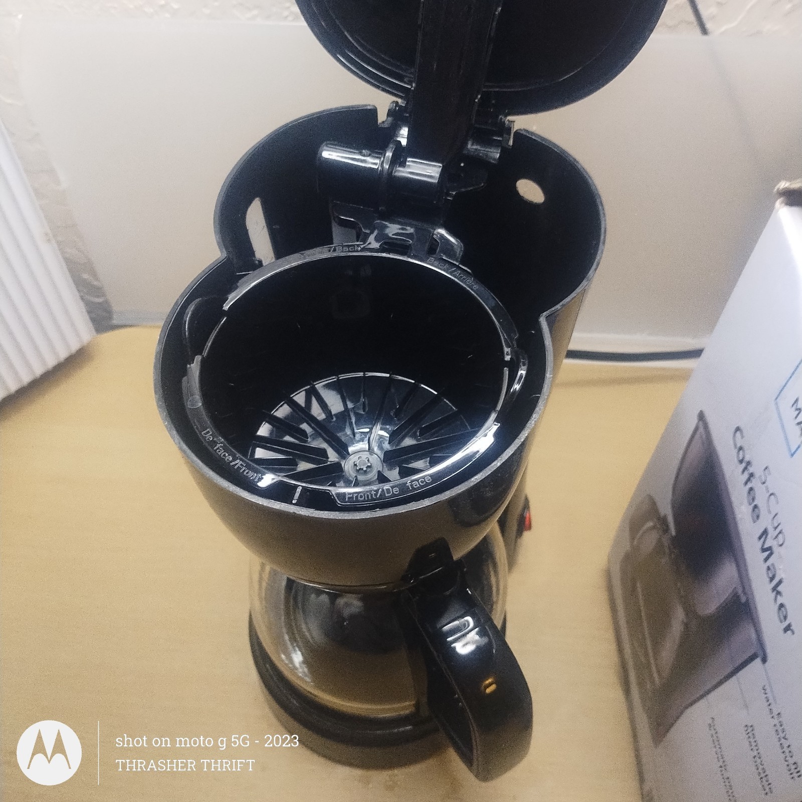 Mainstays 5 Cup Black Coffee Maker Auto Pause & Serve Function D/W Safe Carafe gallery