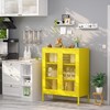 Elegro 40" Metal Storage Cabinet with 2-Mesh Doors ,Adjustable Shelves for Home gallery