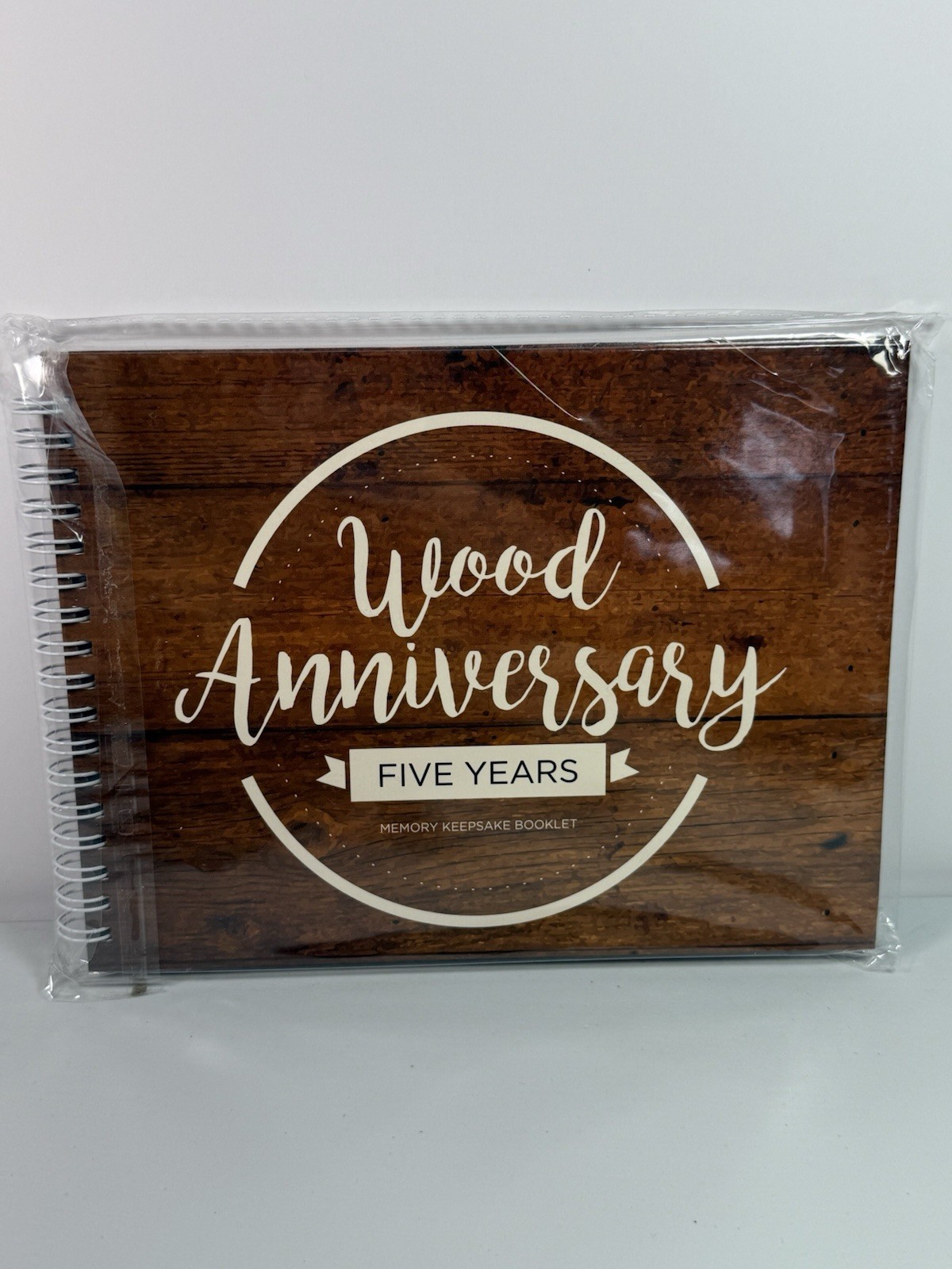 Unique 5th Wedding Anniversary Memory Keepsake Book Wood Unconditional Rosie New gallery