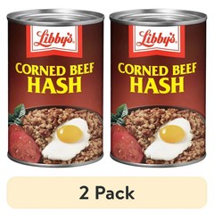 (2 pack) Libby’s Corned Beef Hash, 37g Protein Per Serving, Canned Food, 15 oz.