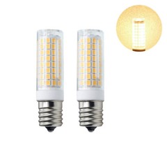 2pcs E17 Intermediate Base LED bulb 102led Ceramics Light 7W 110V Warm White H