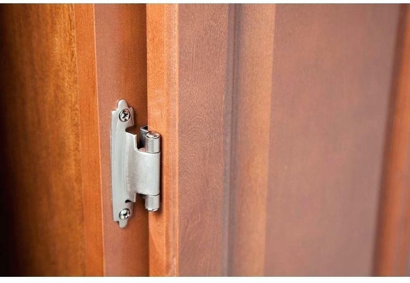 Self Closing Cabinet Hinges Satin Nickel, 50 Pack - Variable Overlay Flush gallery