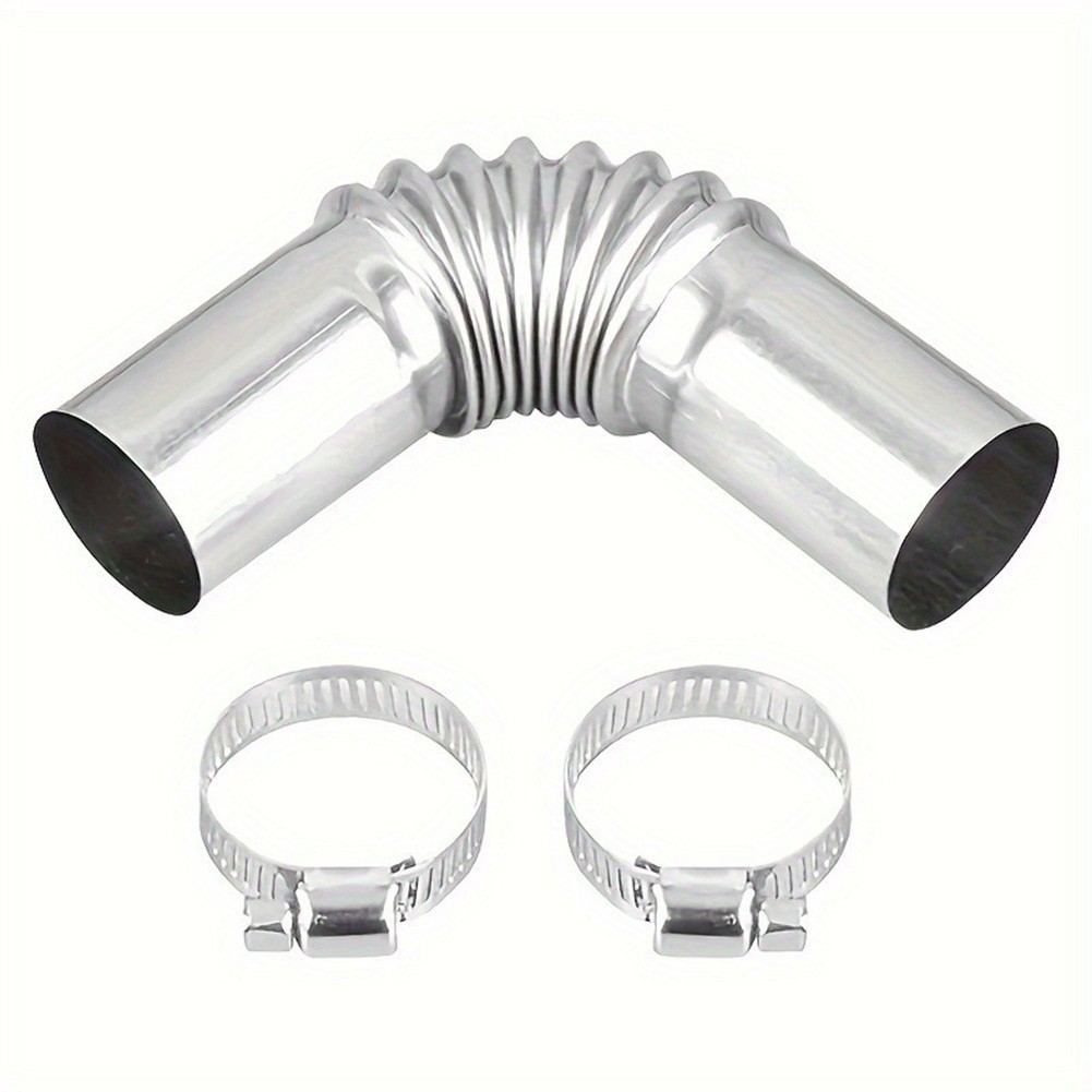 Stainless Steel 13cm Exhaust Connector Elbow Tube for Seamless Integration gallery