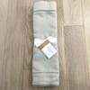 Pottery Barn Hemstitch Table Runner 16" x 108" Natural Tan Color Linen New gallery