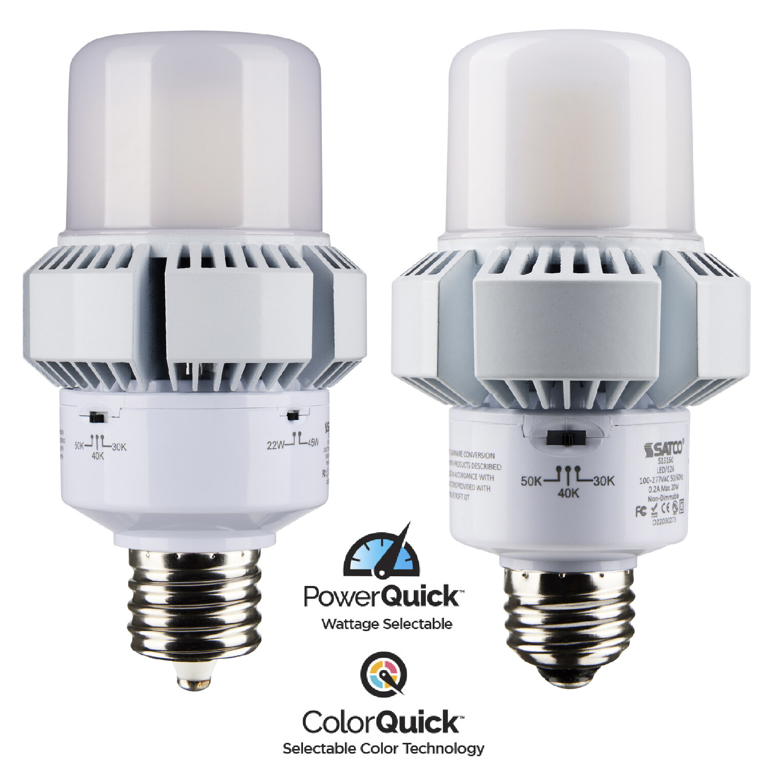Satco LED HID Replacement 100-277 Volt Medium E26 Exclusionary Mogul Screw EX39 gallery